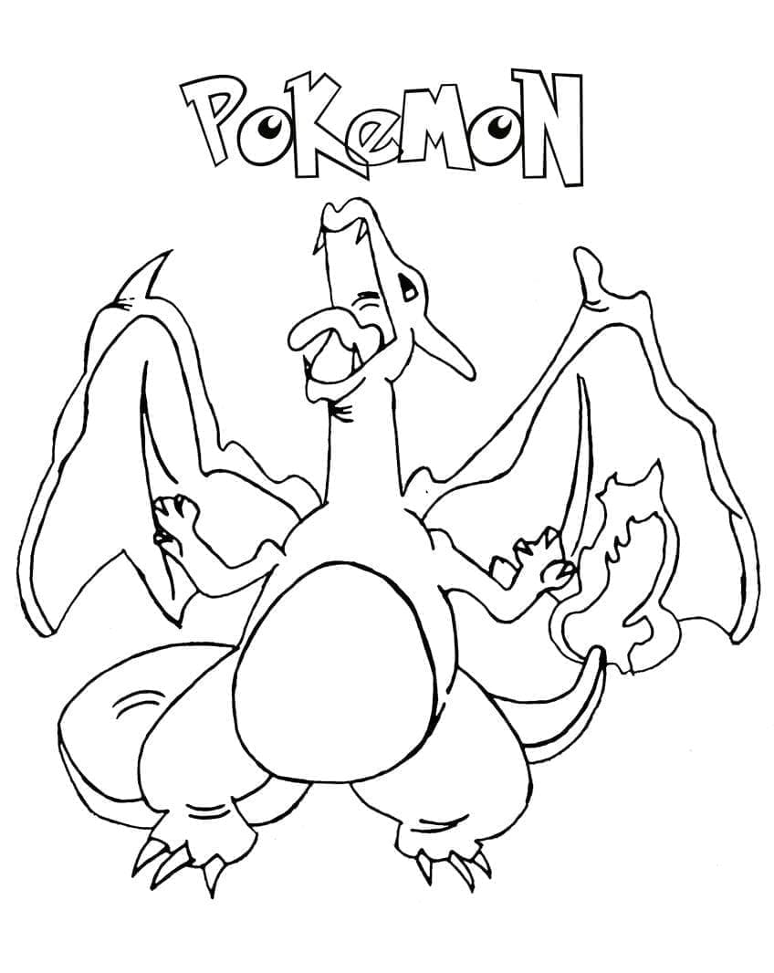 tranh tô màu Tô Màu Charizard