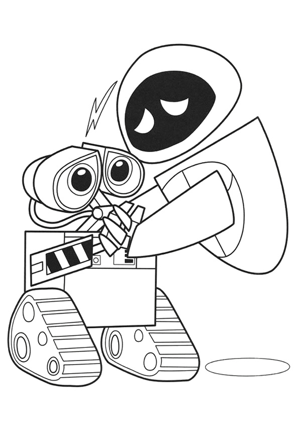 tranh tô màu Tô Màu Rô Bốt Wall E