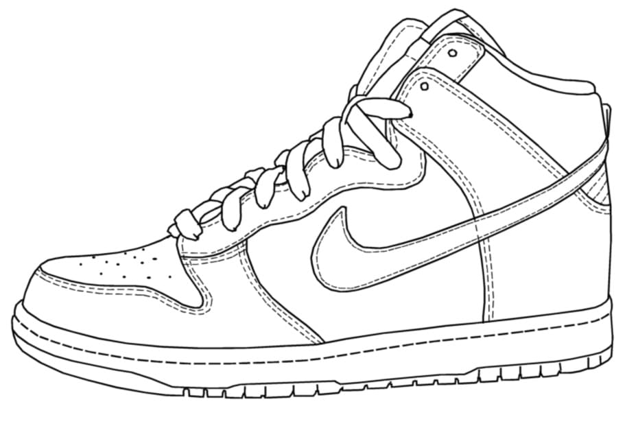 tranh tô màu Tô Màu Nike