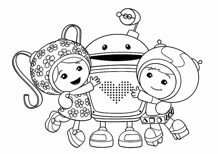 tranh tô màu Tô Màu Team Umizoomi
