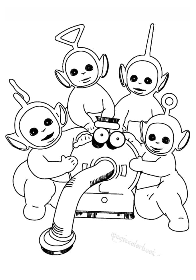 tranh tô màu Tô Màu Teletubbies