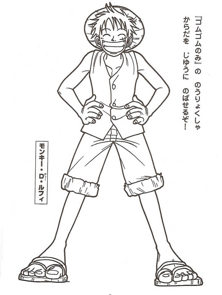 tranh tô màu Tô Màu Luffy