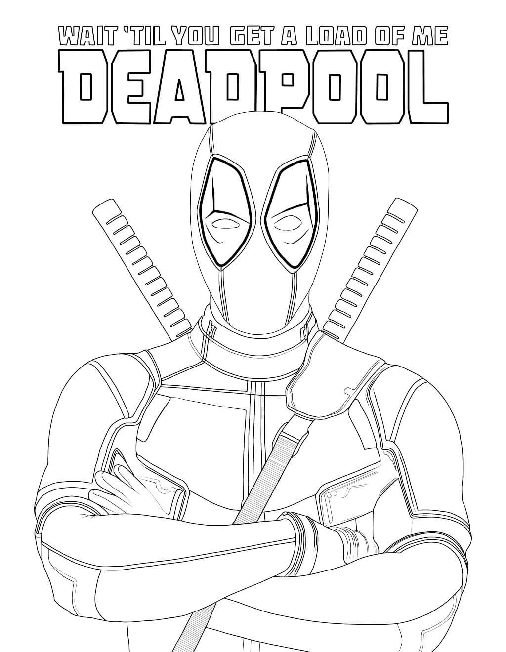 tranh tô màu Tô Màu Deadpool