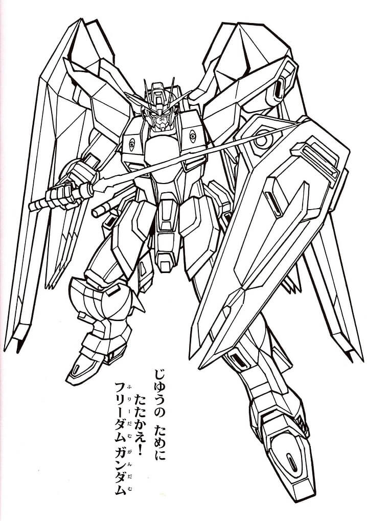 tranh tô màu Tô Màu Gundam