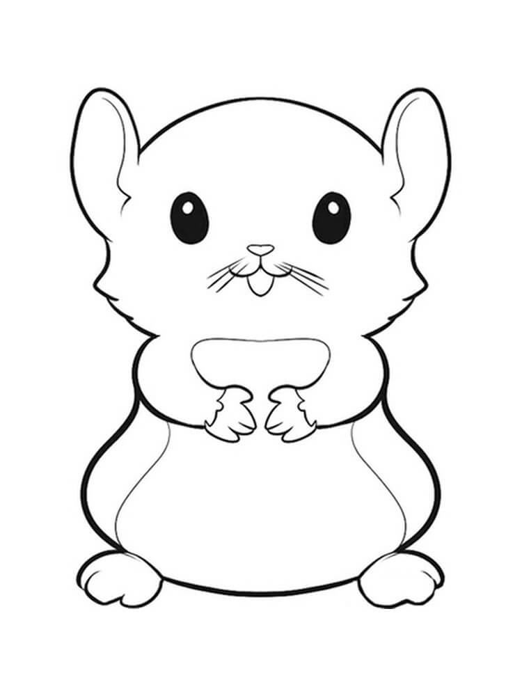 tranh tô màu Tô Màu Hamster