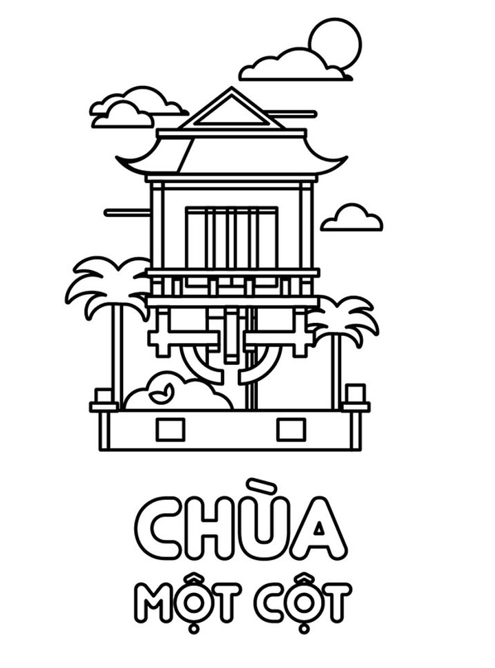 tranh tô màu Tô Màu Phong Cảnh Việt Nam