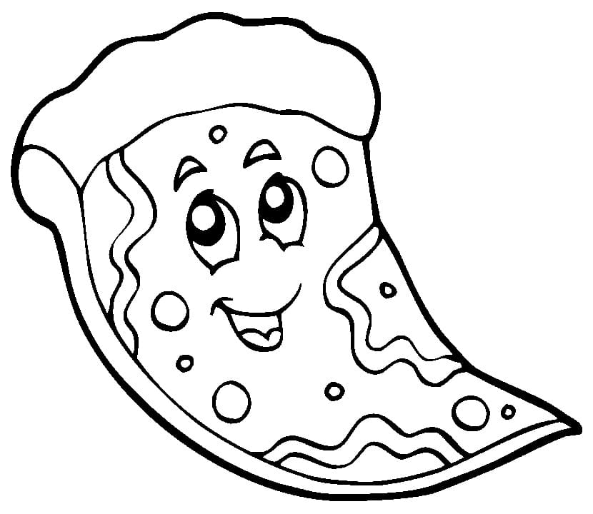 tranh tô màu Tô Màu Bánh Pizza