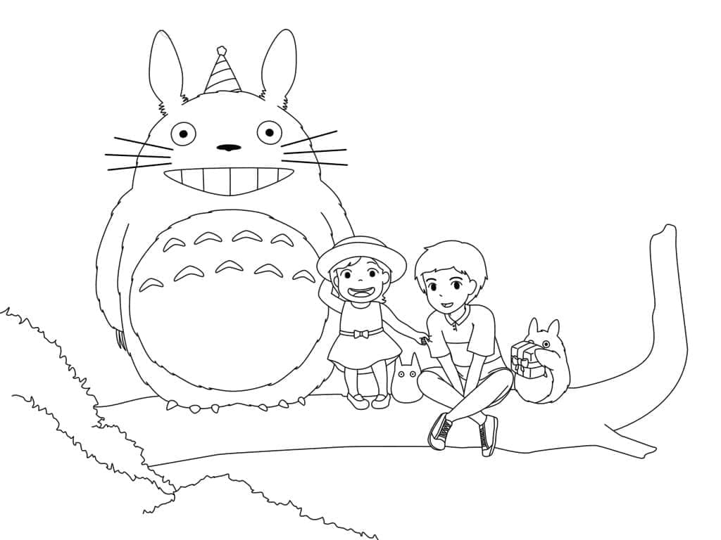 tranh tô màu Tô Màu Totoro