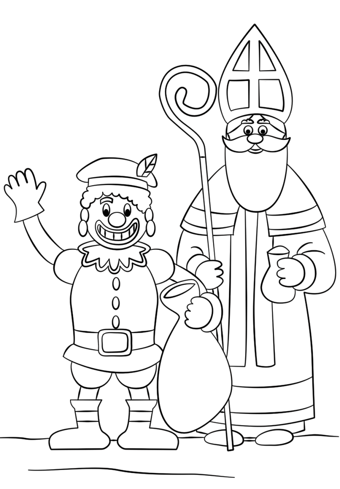 tranh tô màu Tô Màu Ngày Thánh Saint Nicholas