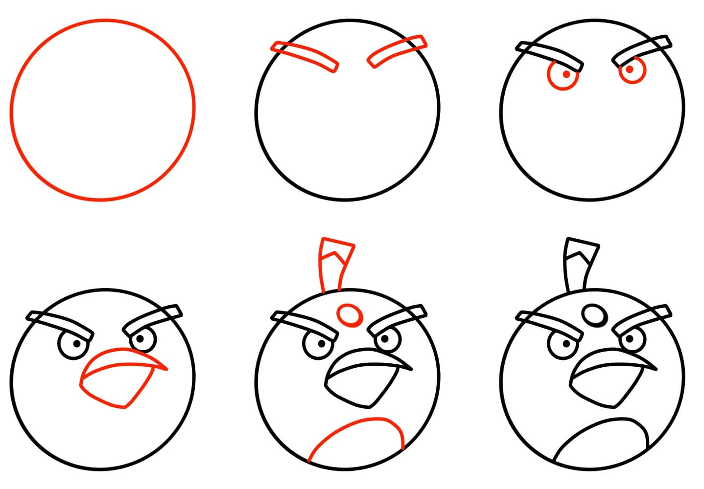 tranh tô màu Vẽ Chim Angry Birds