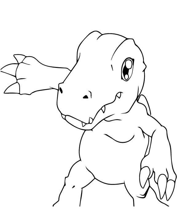 tranh tô màu Tô Màu Digimon