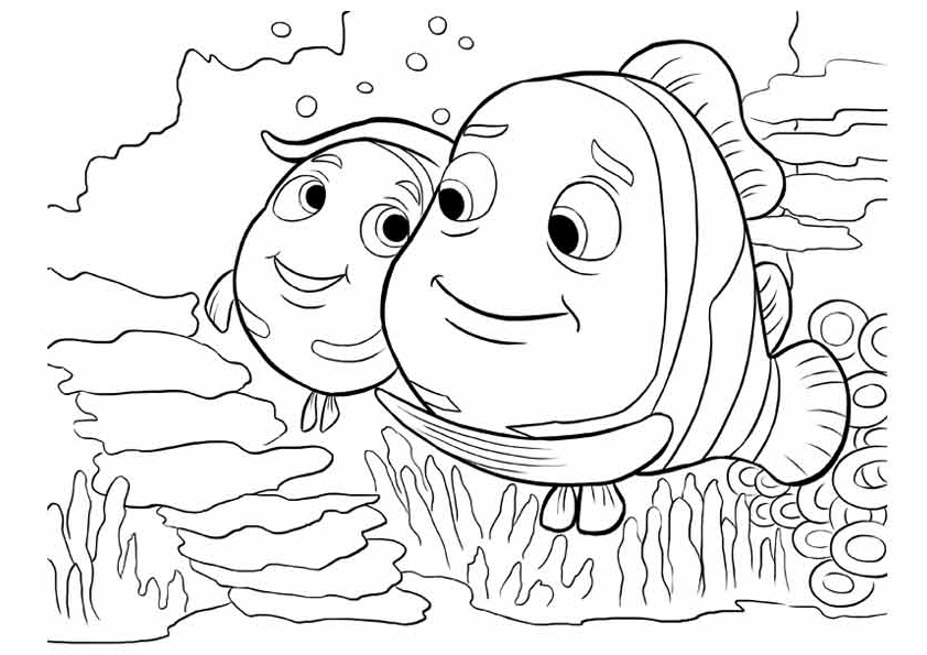 tranh tô màu Tô Màu Đi Tìm Nemo