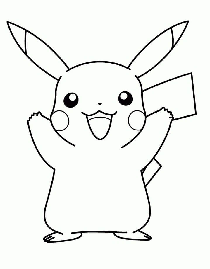 tranh tô màu Tô Màu Pikachu