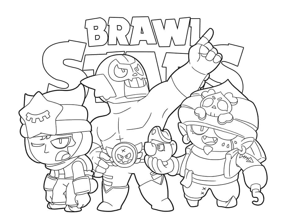 tranh tô màu Tô Màu Brawl Stars