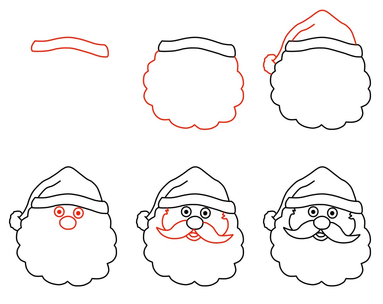 tranh tô màu Vẽ Ông Già Noel