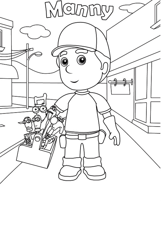 tranh tô màu Tô Màu Manny Khéo Tay