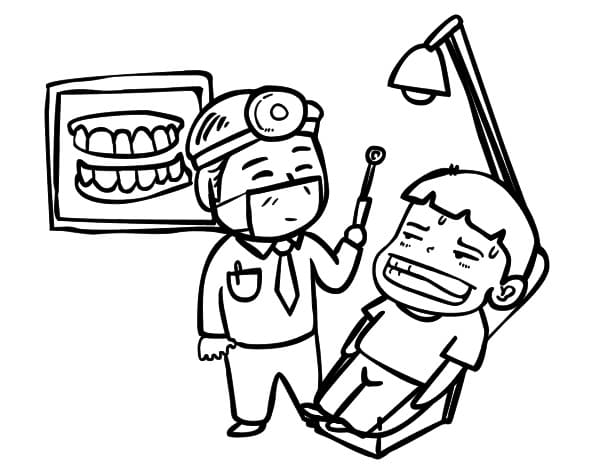tranh tô màu Tô Màu Nha Sĩ