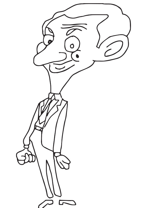 tranh tô màu Tô Màu Ngài Bean (Mr. Bean)