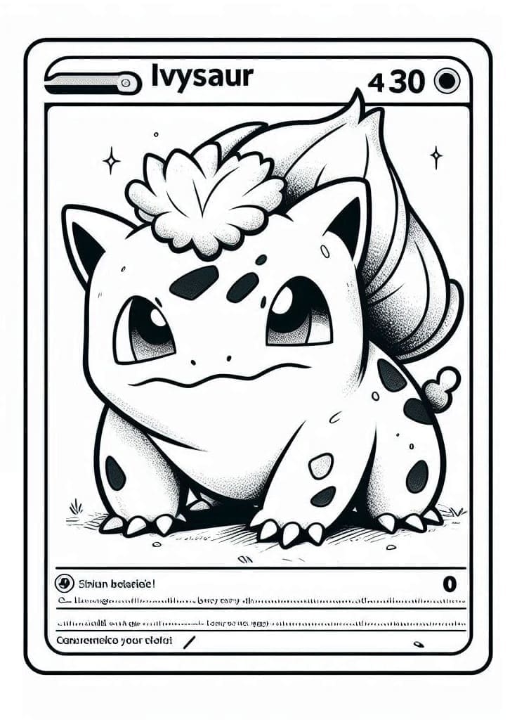 tranh tô màu Tô Màu Thẻ Pokemon