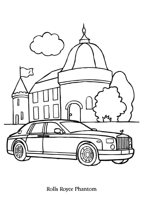 tranh tô màu Tô Màu Xe Rolls-Royce