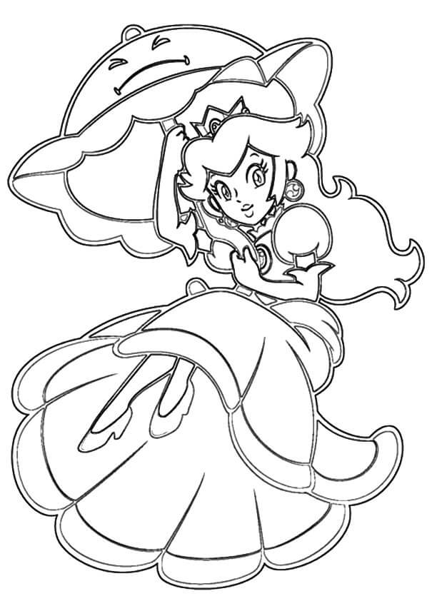 tranh tô màu Tô Màu Công Chúa Peach