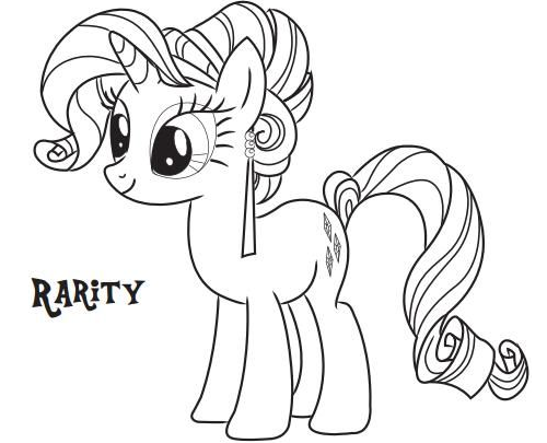 tranh tô màu Tô Màu Pony Bé Nhỏ