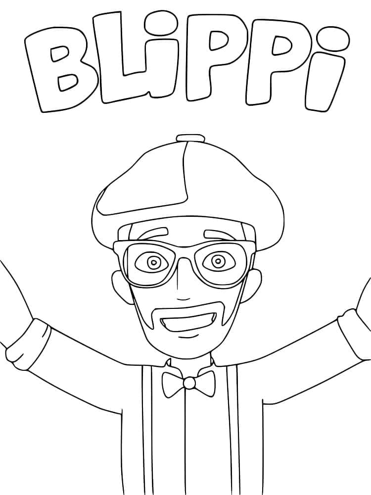 tranh tô màu Tô Màu Blippi