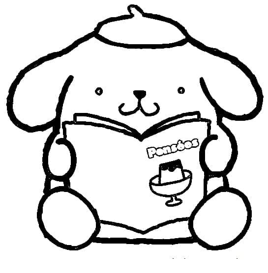 tranh tô màu Pompompurin