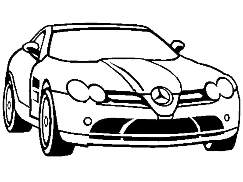 tranh tô màu Tô Màu Xe Mercedes