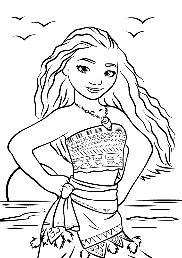 tranh tô màu Tô Màu Moana
