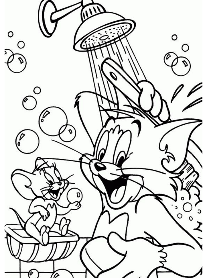 tranh tô màu Tô Màu Tom và Jerry