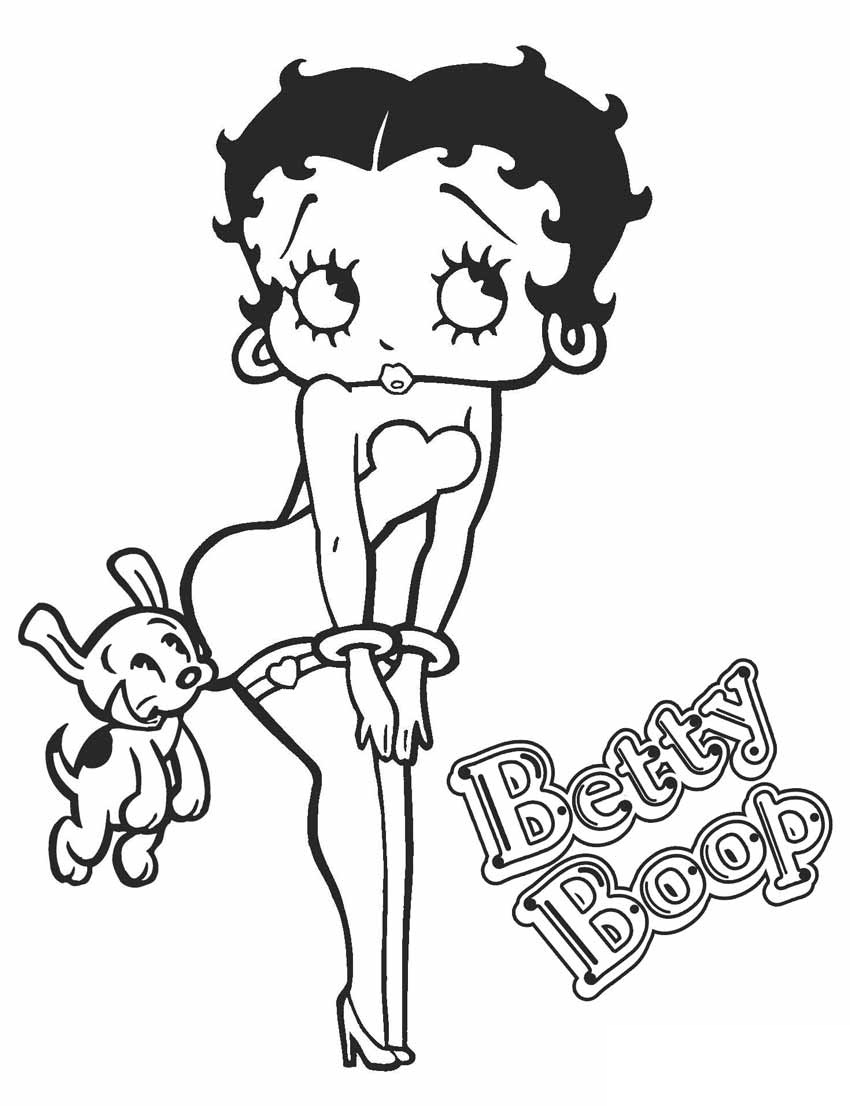 tranh tô màu Tô Màu Betty Boop