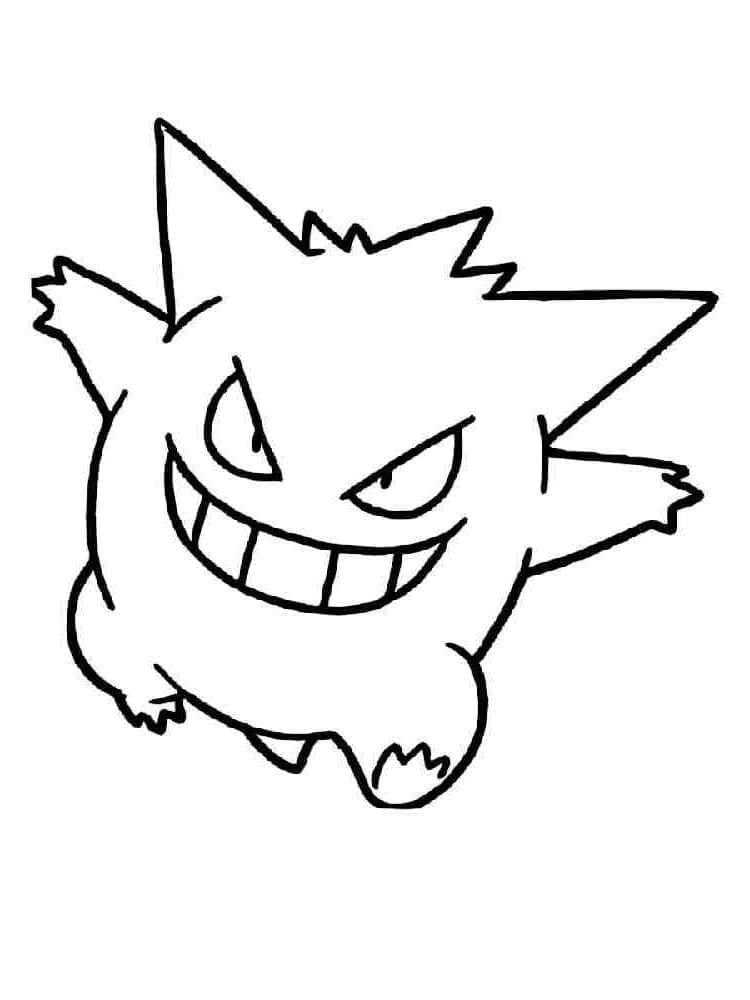 tranh tô màu Tô Màu Gengar