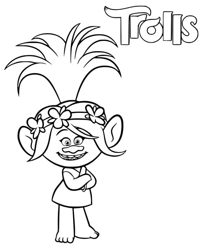 tranh tô màu Tô Màu Công Chúa Poppy
