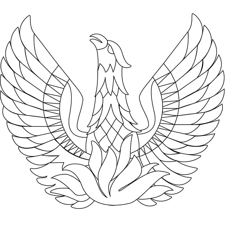 tranh tô màu Tô Màu Phượng Hoàng