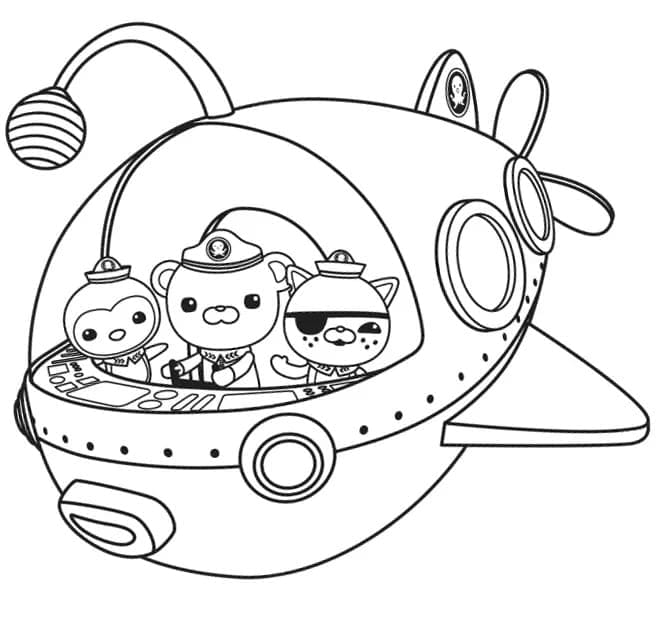 tranh tô màu Tô Màu Octonauts