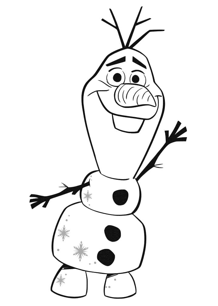 tranh tô màu Tô Màu Olaf