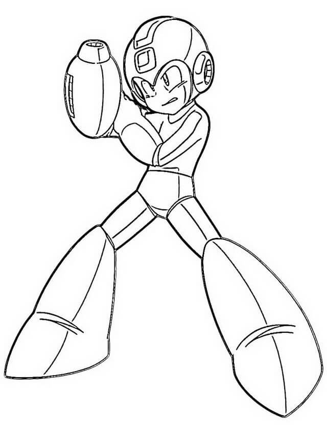 tranh tô màu Tô Màu Mega Man