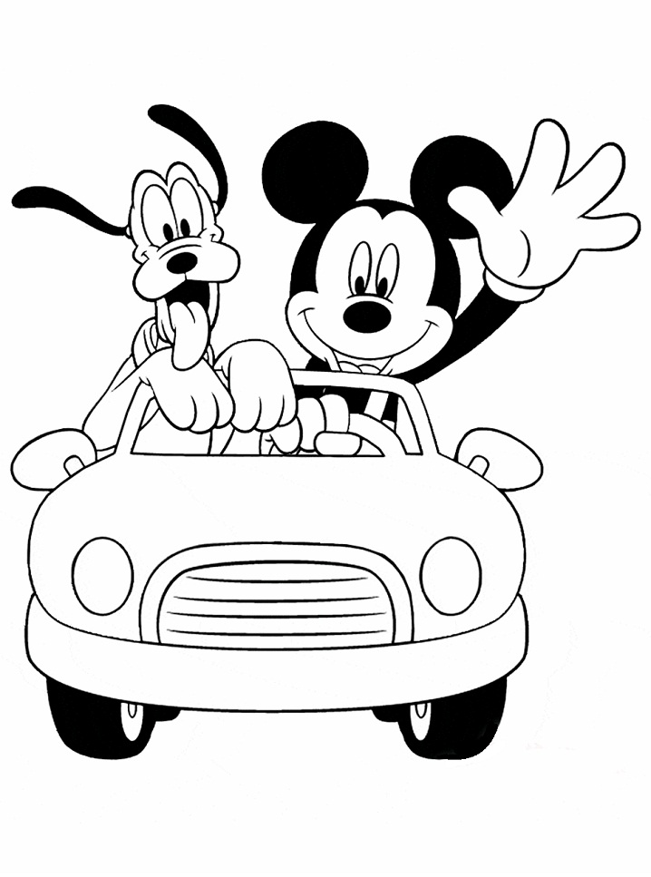 tranh tô màu Tô Màu Chuột Mickey