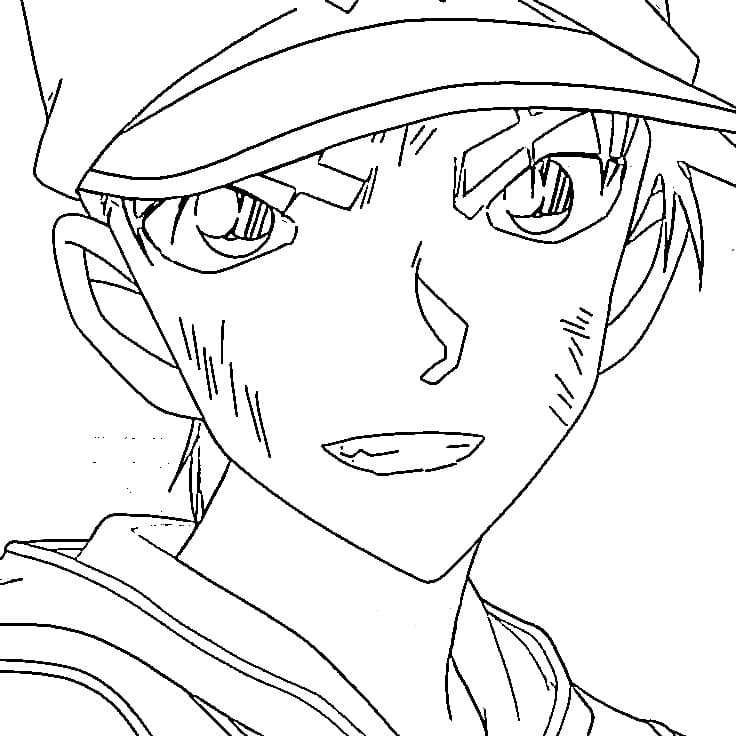 tranh tô màu Tô Màu Heiji Hattori