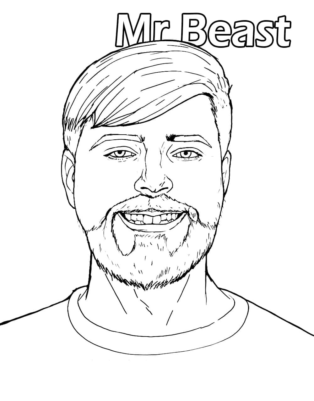 tranh tô màu Tô Màu Mr Beast