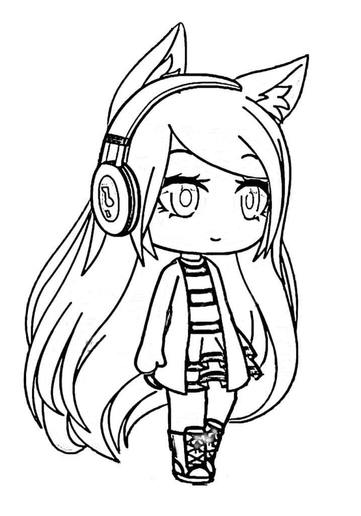 tranh tô màu Tô Màu Gacha Life