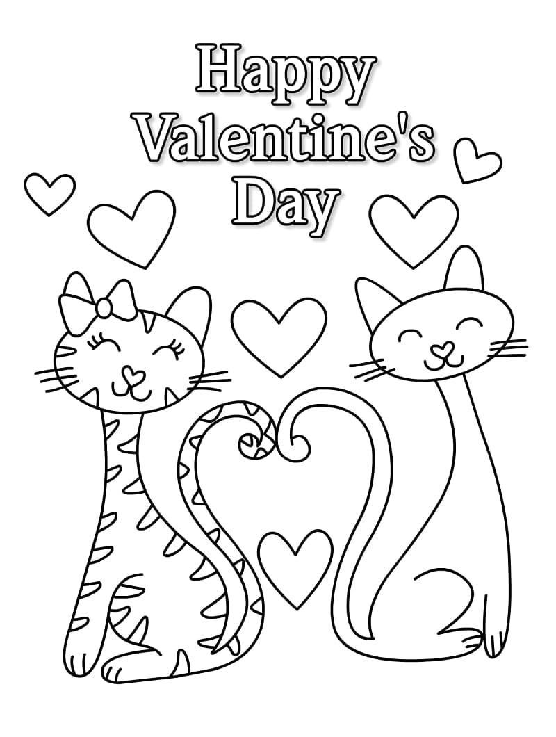 tranh tô màu Ngày Lễ Tình Yêu (Valentine)