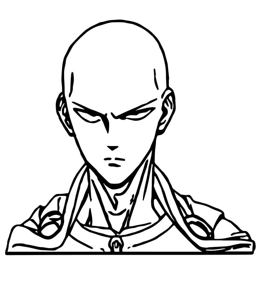 tranh tô màu Tô Màu One Punch Man Saitama