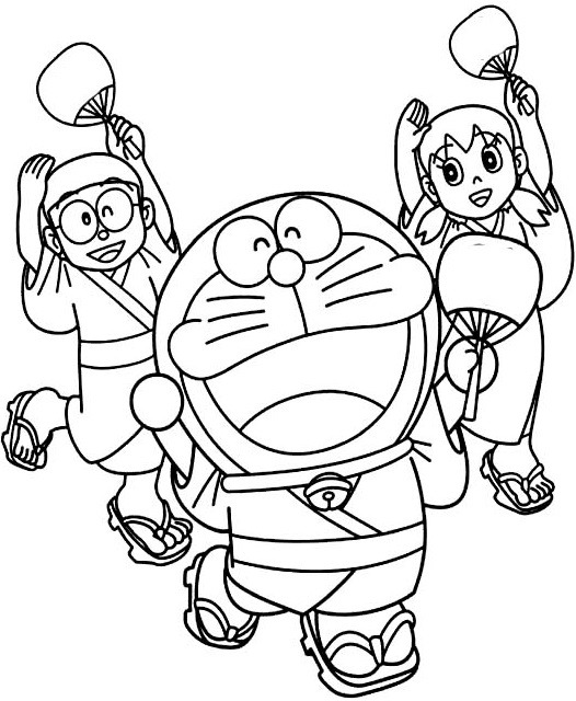 tranh tô màu Tô Màu Nobita