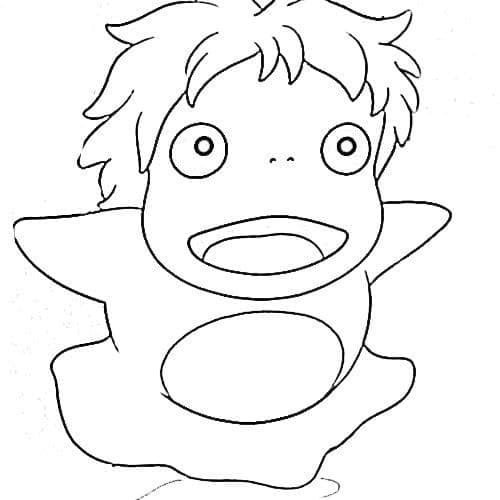 tranh tô màu Ponyo