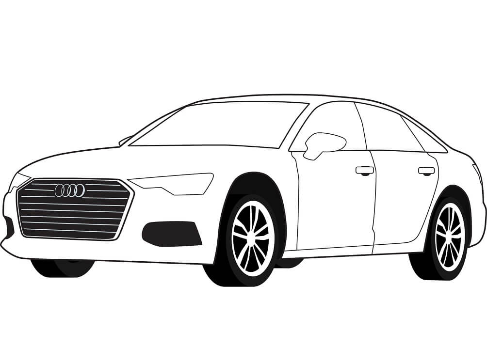 tranh tô màu Tô Màu Xe Ô Tô Audi
