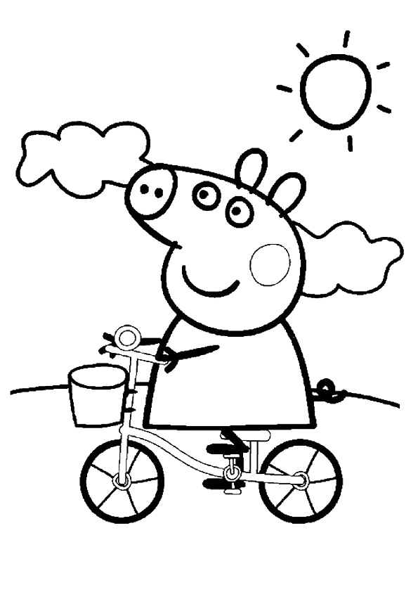 tranh tô màu Tô Màu Heo Peppa