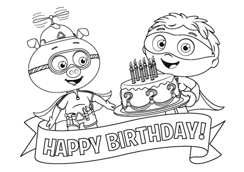 tranh tô màu Tô Màu Super Why