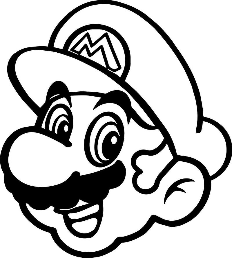 tranh tô màu Tô Màu Mario